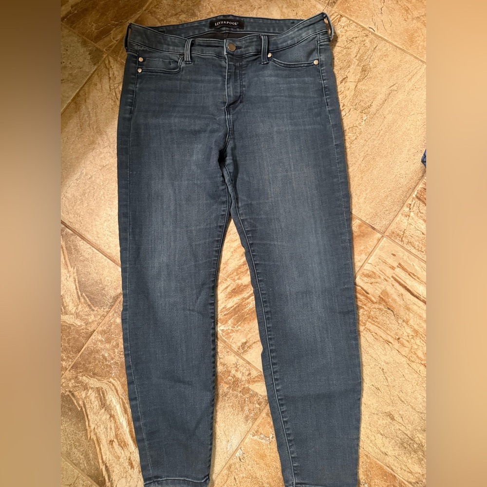 Liverpool Dark Blue Women's Skinny Jeans